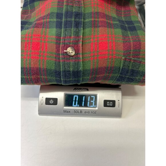 Saddlebred XXL Plaid Button-Down Long-Sleeve Flannel Mens Shirt 100% Cotton - Picture 8 of 8